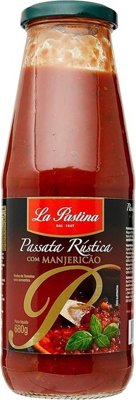 La Pastina Passata Rústica Com Manjericão 680G - imagem 1