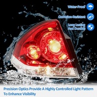Luzes Traseiras Chevy Impala 2006-2013: Segurança e Estilo com Par de Lanternas Vermelhas - imagem 4
