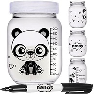 Conjunto com 10 Potes Kawaii para Armazenar Leite Materno e Papinhas com Graduação - imagem 4