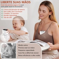 Bomba de Tirar Leite Elétrica Portátil Mãos Livres com 4 Modos e 12 Níveis - Confortável e Silenciosa - imagem 3