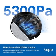 Tapo RV20 Max 5300Pa - Aspirador e Esfregão Robô com Navegação LiDAR e Design Ultrafino - imagem 3