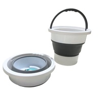 Balde Retrátil de Silicone Dobrável 6L com Alça Reforçada - Ideal para Viagens, Camping e Limpeza - imagem 5