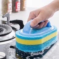 Esponja com Cabo Multiuso para Cozinha, Banheiro e Azulejos - Limpeza Eficiente e Confortável - imagem 1
