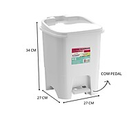 Lixeira com Pedal 15L: Praticidade e Higiene! - imagem 3