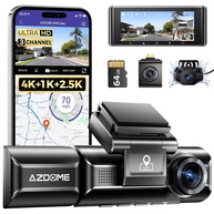 AZDOME M550 Max: Dash Cam 4K 3 Canais com GPS, WiFi e Visão Noturna Superior - imagem 1