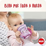 NUK Copo Mini Magic Cup 360º com Alça Evolution 160ml – Azul para Bebês Aprenderem a Beber com Segurança - imagem 5
