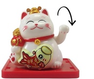 Gato da Sorte Japonês Maneki Neko com Movimento da Mão - Atrai Boa Sorte e Prosperidade - imagem 4
