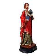 São Judas Tadeu 15cm em Resina - Escultura Pintada à Mão com Detalhes Exclusivos - imagem 5