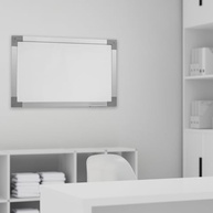 Quadro Branco com Moldura em MDF Revestido Alumínio Soft Prime STALO 180x90 - Superfície Brilhante e Design Moderno - imagem 3
