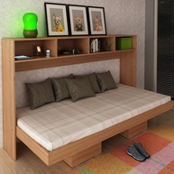 Cama Articulada Horizontal Solteiro com Mecanismo de Ajuste - Tecnomobili Amêndoa - imagem 1