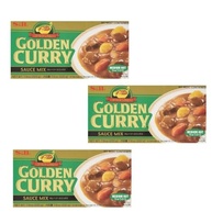 Kit com 3un Golden Curry Chukara Médio 220g S&B - imagem 1