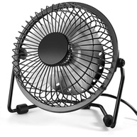 Mini Ventilador USB Portátil 360° com Design Metálico - Silencioso e Compacto para Casa, Escritório e Viagens - imagem 2