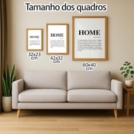 Quadro Decorativo Home Definição - Moldura Minimalista com Frases de Amor e Família para Sala, Entrada e Escritório - imagem 3