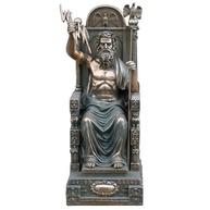 Estátua Zeus em Bronze - 40,6 cm | Decoração com Poder e Mitologia Grega - imagem 1