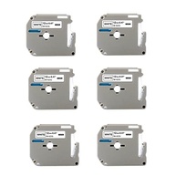 KIT COM 6 FITAS BRANCAS ROTULADOR BROTHER COMPATÍVEL Mk231 M231 Mk 231 - imagem 2