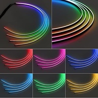 Fita de LED Dreamcolor 35,5cm para Interior de Carro com Controle Master - Iluminação Ambiente Moderna - imagem 5