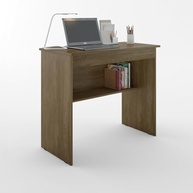 Escrivaninha com Gaveta e Prateleira Organizadora – Mesa de Computador Moderna para Estudo e Escritório (Branco) - imagem 5
