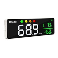 Medidor de Decibéis Grande 28cm com LED: Monitore Ruído, Temperatura e Umidade - imagem 2