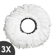 Refil Mop Giratório Universal - Kit com 3 Unidades - Limpeza Eficiente e Durável - imagem 3