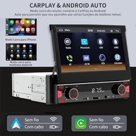 FINYQBET Multimídia Retrátil 7" com CarPlay/Android Auto Sem Fio: Segurança e Entretenimento no Seu Carro - imagem 5