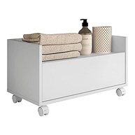Gabinete Armário de Banheiro 60cm com Rodízios | Multimóveis Branco | Organização Moderna e Prática - imagem 2