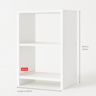 Criado-Mudo Boxfan Multiuso em MDF com Nichos – Mesa de Cabeceira Moderna para Quarto, Sala ou Escritório - imagem 4