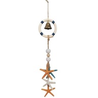 Decoração Náutica para Casa de Praia - Boia Decorativa com Sino e Estrelas do Mar - imagem 4