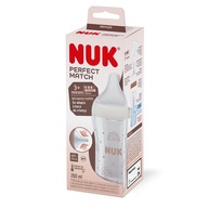 Mamadeira NUK Perfect Match Fluxo Médio com Controle de Temperatura 260ml - Segurança e Conforto para Bebês - imagem 1