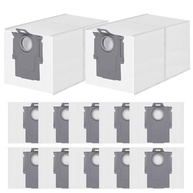 Pacote com 12 Sacos para Aspirador Roborock QV 35S/35A/Qrevo S5V/Saros 10R - 3L, Filtro 99,9% - Substituição Premium - imagem 2