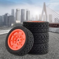 Pneu Wltoys 144001 1/10 Off-Road: Tração e Estilo em Pacote com 4 (Vermelho) - imagem 5