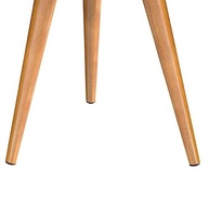 Mesa de Apoio Redonda Classic com Pés Palito em Madeira Freijó - Design Moderno e Versátil - imagem 5