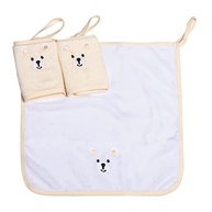Paninho de Boca Atoalhado com Prendedor de Chupeta - Urso Karinho | 3 Unidades Macias e Absorventes para Bebês - imagem 3