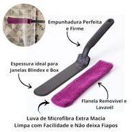 Kit de Limpeza de Vidros Ákora com Pano de Microfibra e Limpador Blindex - Limpeza Profunda e Sem Esforço - imagem 3