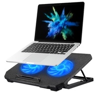 Suporte Para Notebook Com Cooler Duplo Silencioso Com 8 Níveis de Ajuste Ergonômico, Saída USB Adicional e Iluminação Interna Base Para Notebook de Até 17 Polegadas - imagem 1