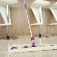 Mop Pó com Cabo Retrátil em Aço Inox 55cm - 1,52m de Alcance | Refil Microfibra para Limpeza Eficiente - imagem 2