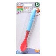 Colher Térmica LOVE Azul com Detalhe Vermelho - Segura e Confiável para Bebês - imagem 2