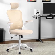 Cadeira de Escritório Ergonômica com Estofado de Mesh Amarela - Conforto e Saúde para Longas Jornadas - imagem 2