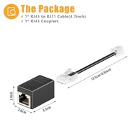 Adaptador Uvital RJ11 para RJ45: Conecte seu Telefone à Rede Ethernet com Segurança e Estabilidade - imagem 3