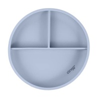 Prato de Silicone com Divisória e Ventosa Azul - Seguro, Atóxico e Ideal para Crianças - imagem 2