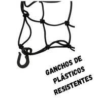 Rede Elástica Aranha para Moto com 2 Extensores - Fixação Segura para Capacete e Carga - imagem 5