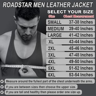 Jaqueta masculina de couro de qualidade premium com zíper e proteção para motocicleta - imagem 5