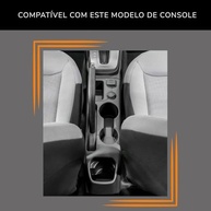 Apoio de Braço com Porta Objetos Cinza para Chevrolet Spin (2012-2023) - Conforto e Organização - imagem 3