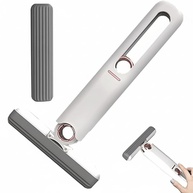Mini Mop Portátil 2 em 1 – Esfregão Compacto com Rodo para Pia, Mesa e Vidros - imagem 1