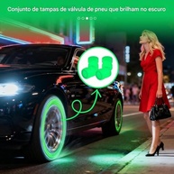 Tampas de Válvula de Pneu com Proteção UV e Brilho Noturno - Kit 4 Peças - imagem 3