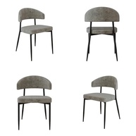 Cadeira Bless Fixa com 4 Pés - 55x52,5x77,5 cm - Estrutura em Aço com Acabamento Epóxi - imagem 2
