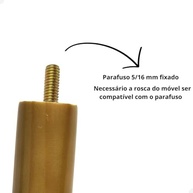 Kit 12 Pés de Cama Box Casal King em Madeira com Rosca 15cm - Design Elegante e Resistente - imagem 5