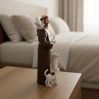 Estátua de São Francisco de Assis com Animais – Bênção e Proteção para sua Casa e seus Pets - imagem 4