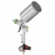 Pistola Pulverizadora HVLP 2,5mm com Controle de Fluido - Pintura Profissional para Carros, Móveis e Máquinas - imagem 2