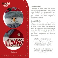 Tuut Boneco de Neve com Plaquinha Welcome 25cm – Decoração Natalina Encantadora - imagem 2