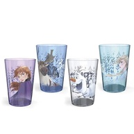 Conjunto de Copos Disney Frozen 2 - 4 Copos de Plástico com Personagens Anna, Elsa e Olaf - imagem 2
